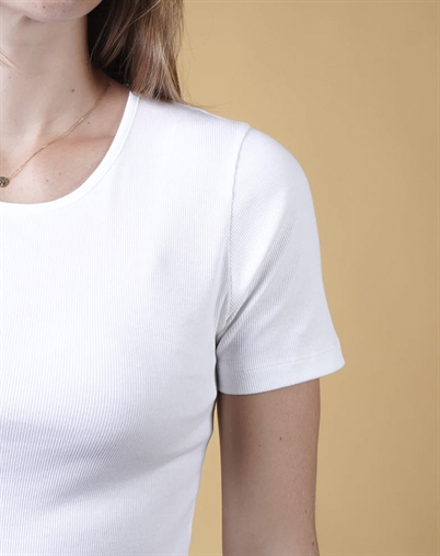 Elsk - Rib Womens T-shirt - White